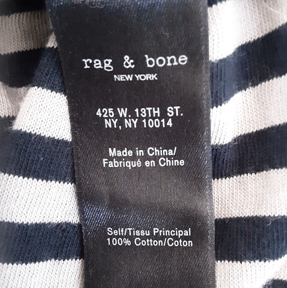 NWOT Rag & bone Jean stripe Turtleneck size XS. - Picture 3 of 4
